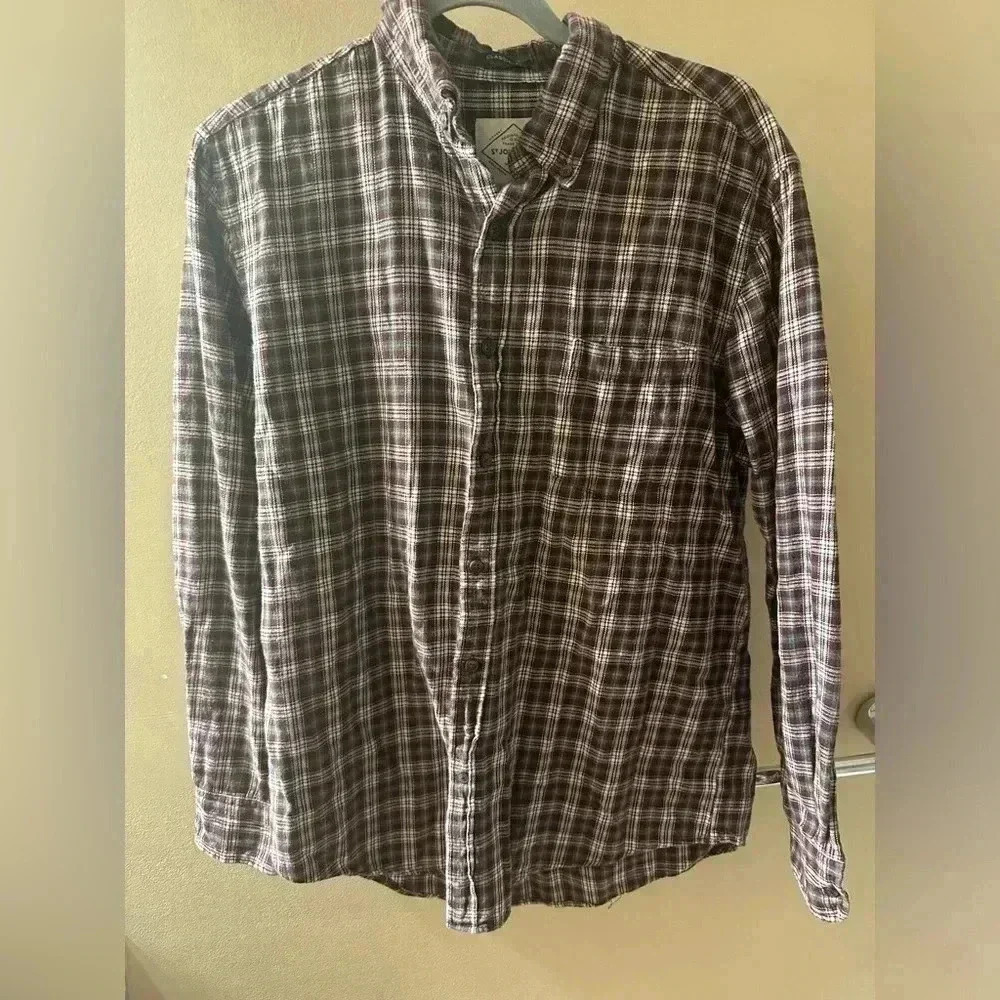 St Johns Bay Long Sleeve Button Up‎ Flannel Size Medium